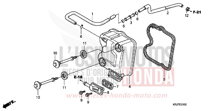 COUVERCLE DE CULASSE von S-wing ABS PEARL NIGHTSTAR BLACK (NHA84) von 2011